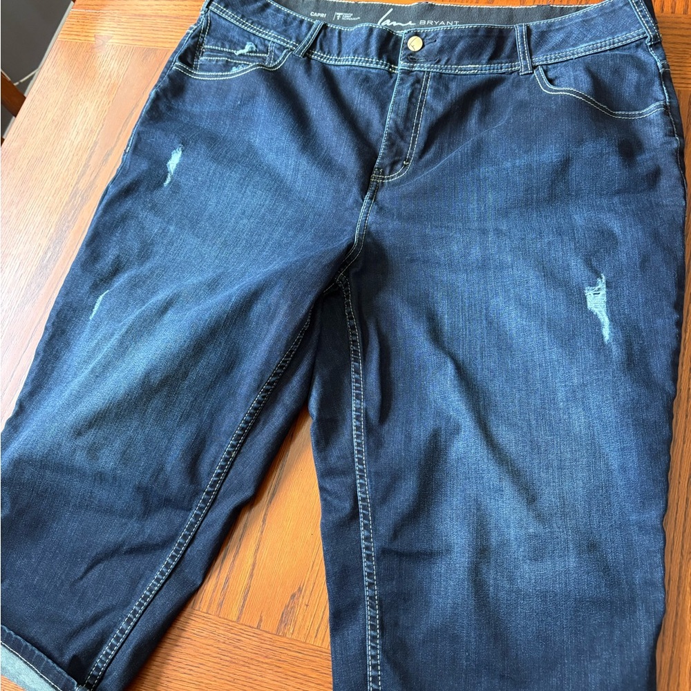 Lane Bryant Indigo Capri Pants